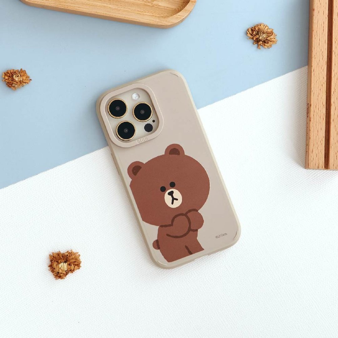LINE FRIENDS经典-诚恳熊大峡谷强悍MagSafe iPhone手机壳 - 手机壳/手机套 - 硅胶 多色