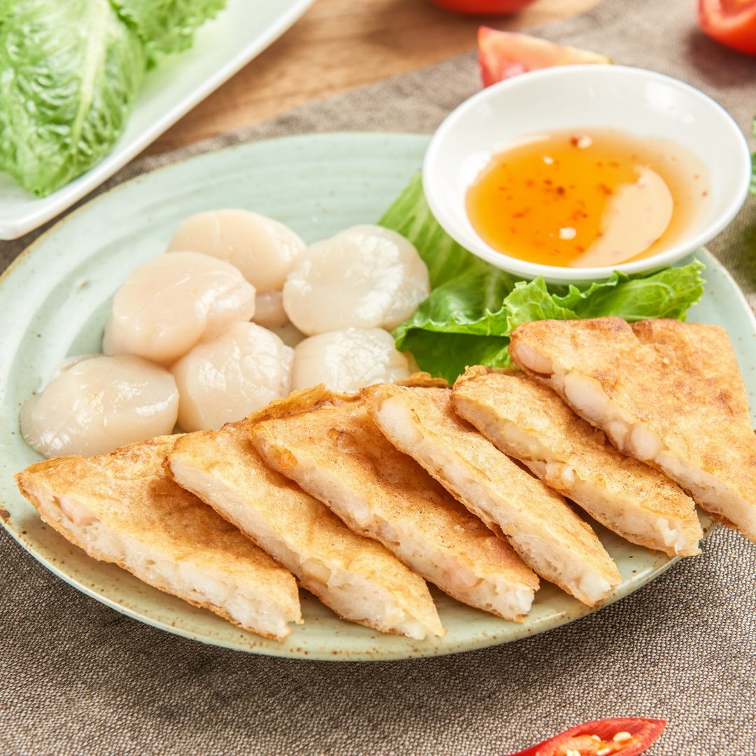 【健康减醣】千张月亮虾饼-丝滑干贝(赠泰式酸甜酱) - 熟食小吃 - 新鲜食材 金色