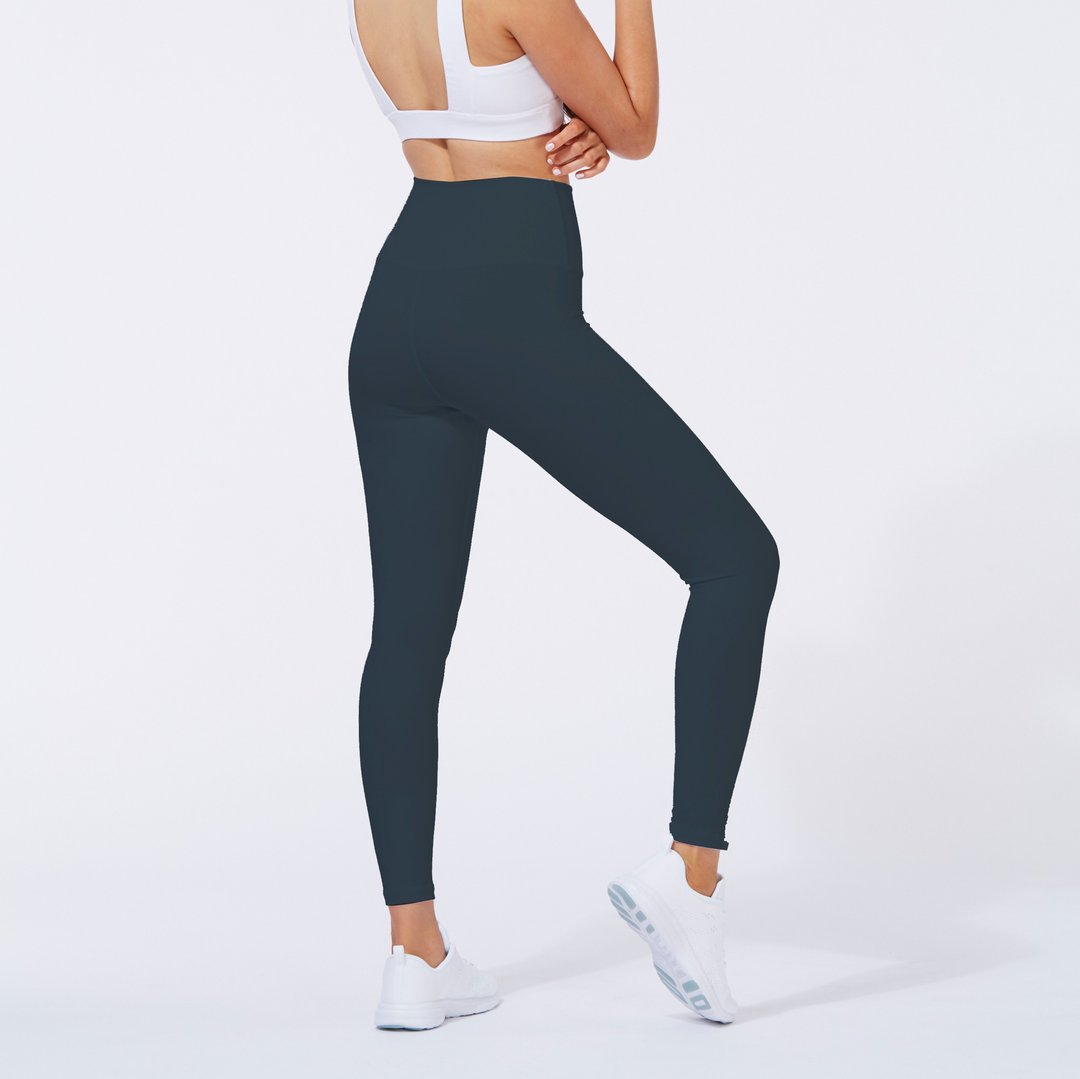 ATY空气棉感系列 2020蓝猫灰 真高腰紧身裤/瑜珈裤/leggings - 女装瑜珈服 - 其他人造纤维 