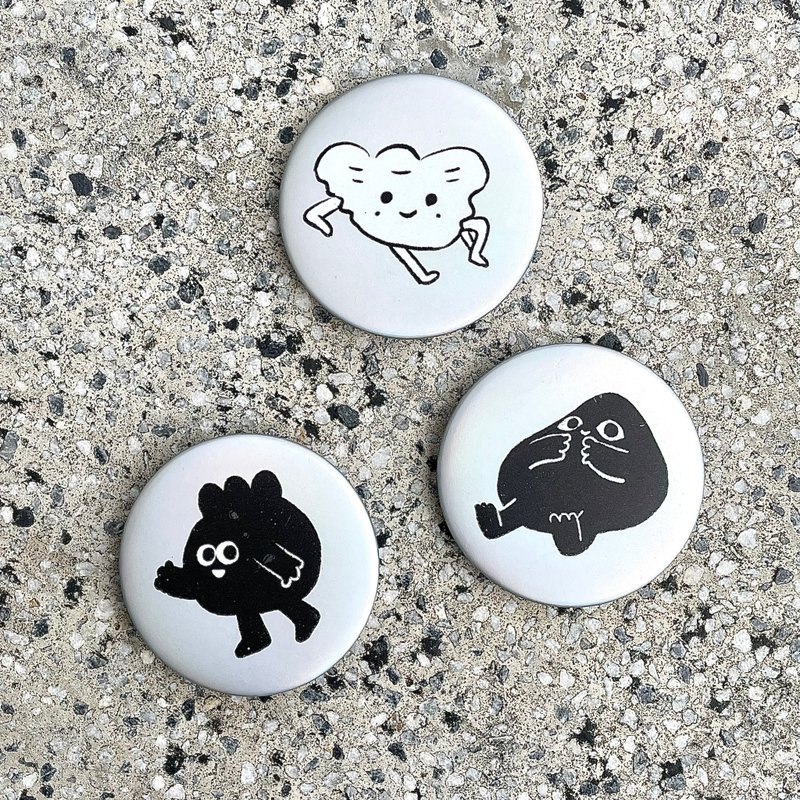 黑黑人类图 生产者三人团 彩虹雷射胸章 - 徽章/别针 - 压克力 多色