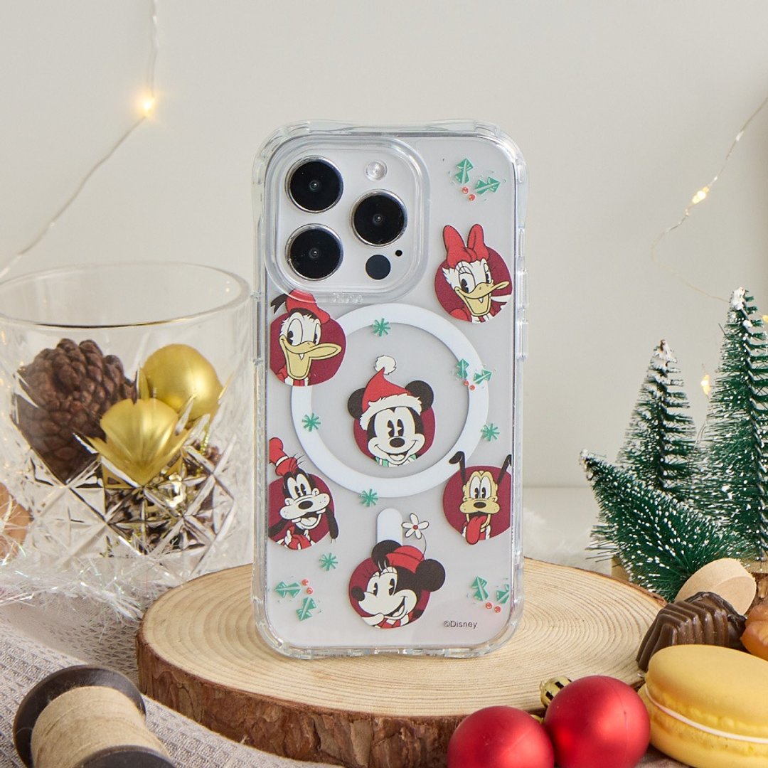 Disney经典-圣诞微笑环绕抗黄防摔MagSafe iPhone手机壳 - 手机壳/手机套 - 塑料 透明