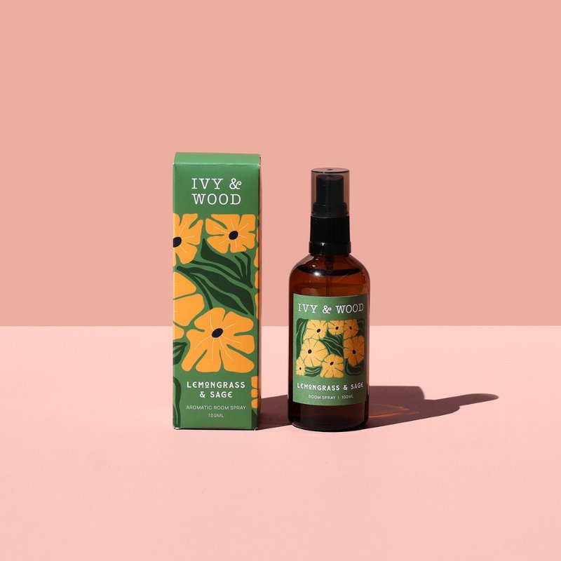 朝露草语香氛喷雾 Lemongrass and Sage Room Spray - 香薰/精油/线香 - 其他材质 