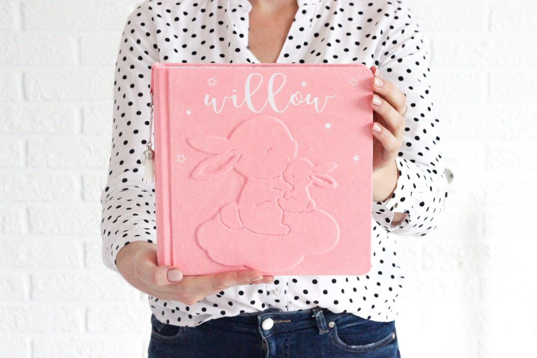 Personalized baby girls photo album, custom baby memory book - 其他 - 其他金属 多色