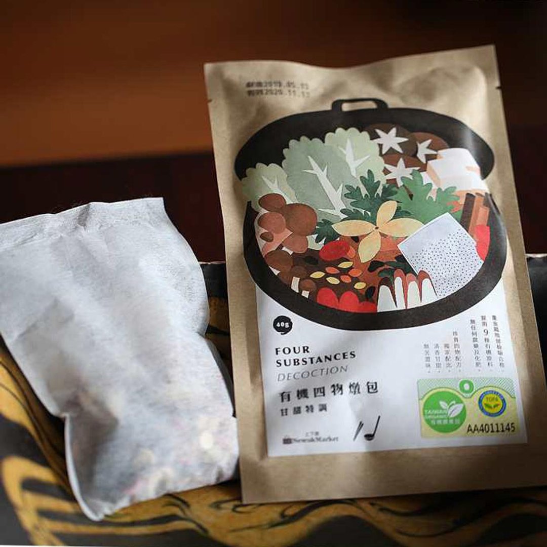 有机四物炖包 - 健康/养生 - 纸 