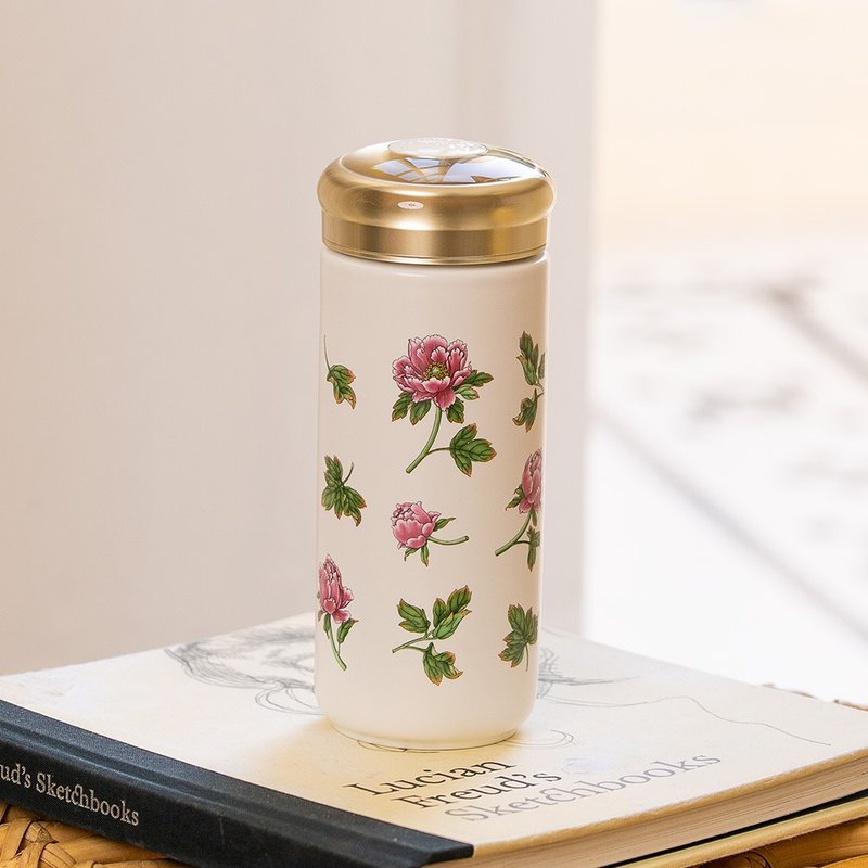 干唐轩活瓷 | 国色天香随身杯 / 大 / 双层 / 彩釉 / 2色 330ml - 水瓶/水壶 - 瓷 多色