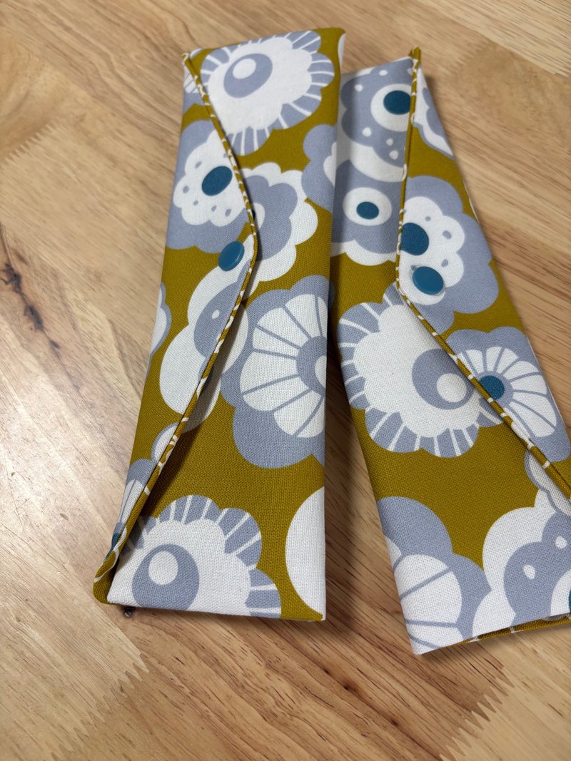 文青风环保纯棉筷袋 阳光灿烂 花田 亮眼大地黄 厚实手感 日本 潮 - 收纳用品 - 棉．麻 黄色