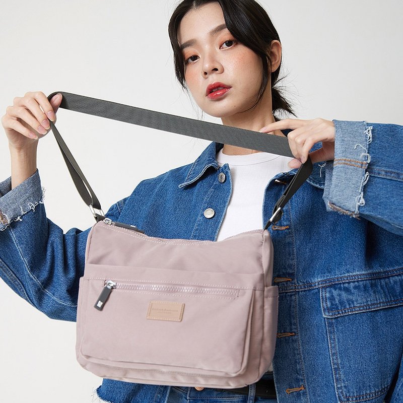 【金安德森】轻甜旅程 船形休闲斜侧包-紫色 - 侧背包/斜挎包 - 尼龙 紫色