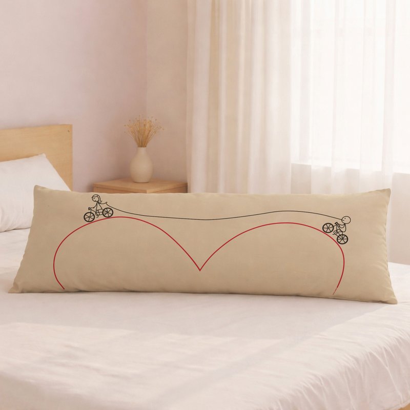 快乐骑乘 长枕头/抱枕套 白/篮/紫 | Humantouch - 枕头/抱枕 - 棉．麻 白色