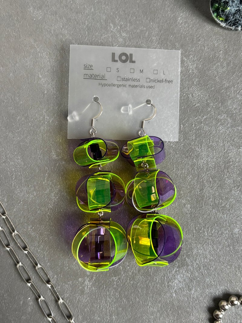 PVC Design F15 耳夹/耳饰 - 耳环/耳夹 - 其他材质 紫色