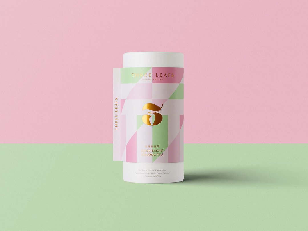 【Three Leafs Tea】手工严焙 玫瑰花乌龙茶 台湾原茶 - 茶 - 新鲜食材 粉红色