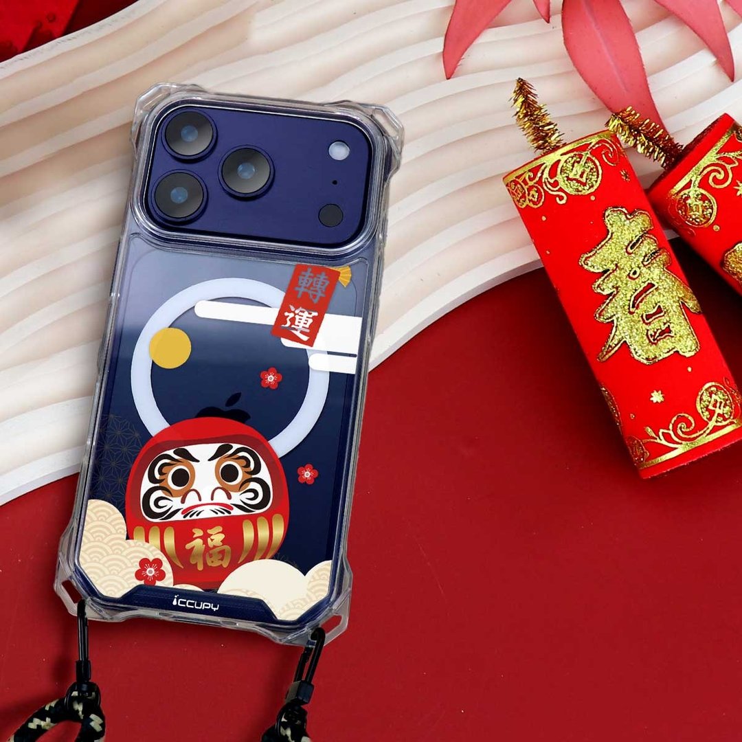 【招财小物】招财猫 防摔手机壳 附挂绳 for iPhone/三星 磁吸壳 - 手机壳/手机套 - 其他材质 
