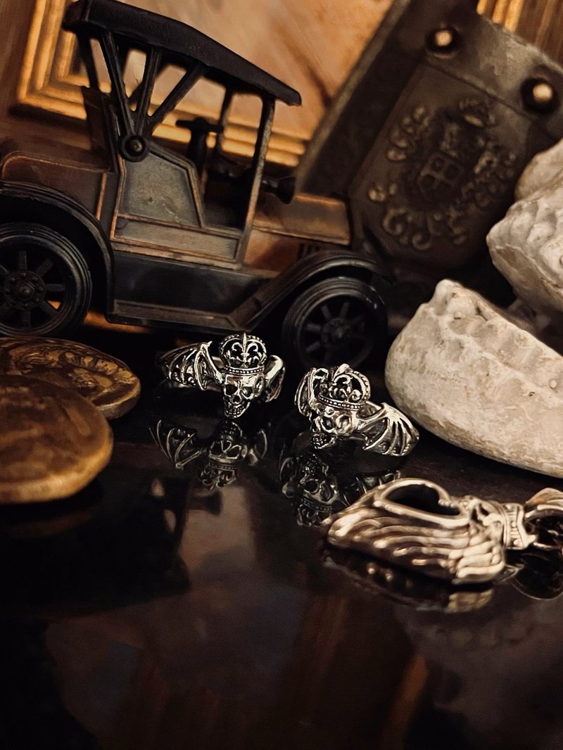 【骷髅系列】魑魅Demon  925纯银 戒指 - 戒指 - 纯银 银色