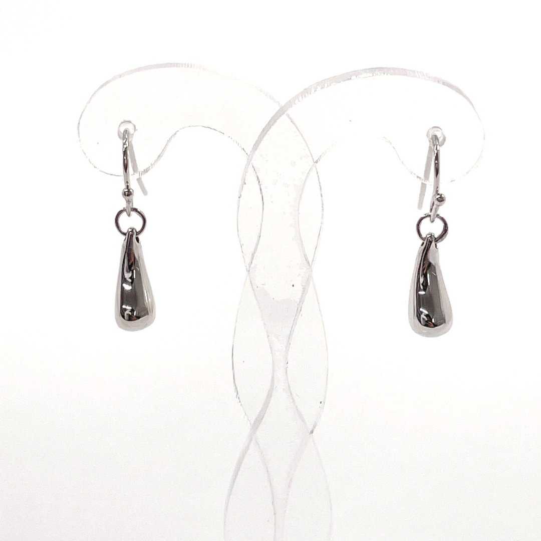 蒂芬妮 TIFFANY & Co.耳针泪滴 Elsa Peretti银925银配件珠宝全新成品 - 耳环/耳夹 - 纯银 银色