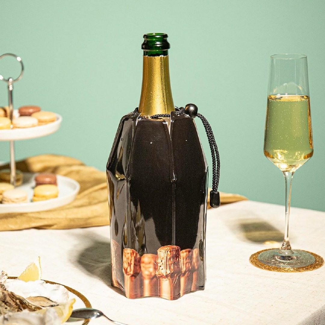 荷兰 Vacu Vin 束口软性保冷冰桶 (香槟黑 1L) | 保冰桶 - 酒杯/酒器 - 塑料 黑色