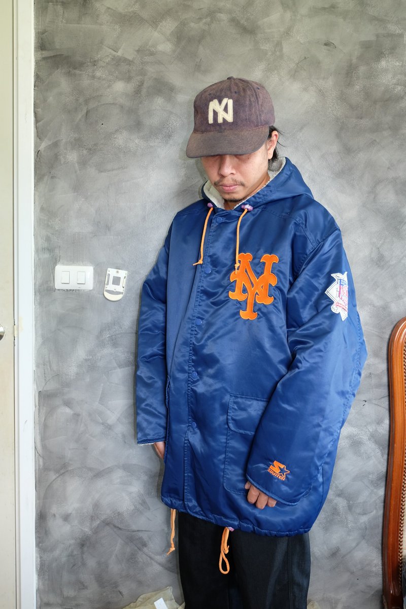 Vintage Starter x New York Mets Coat Jacket - 男装外套 - 其他材质 