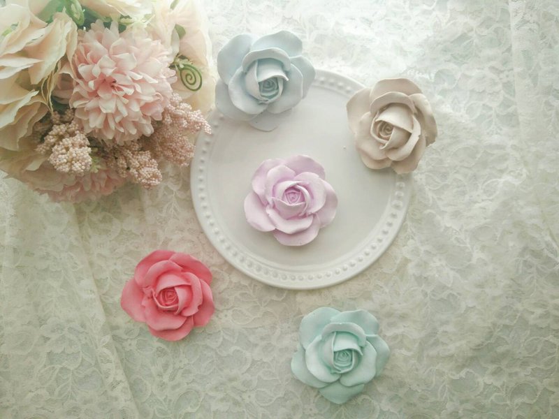 马卡色系玫瑰扩香石/扩香花 - 香薰/精油/线香 - 其他材质 多色