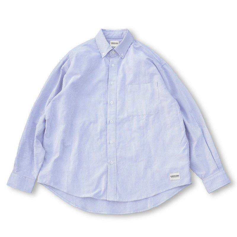 CLASSIC STRIPE SHIRT 男装 宽版 牛津衬衫 (BEST BUY 常卖款) - 男装衬衫 - 棉．麻 白色