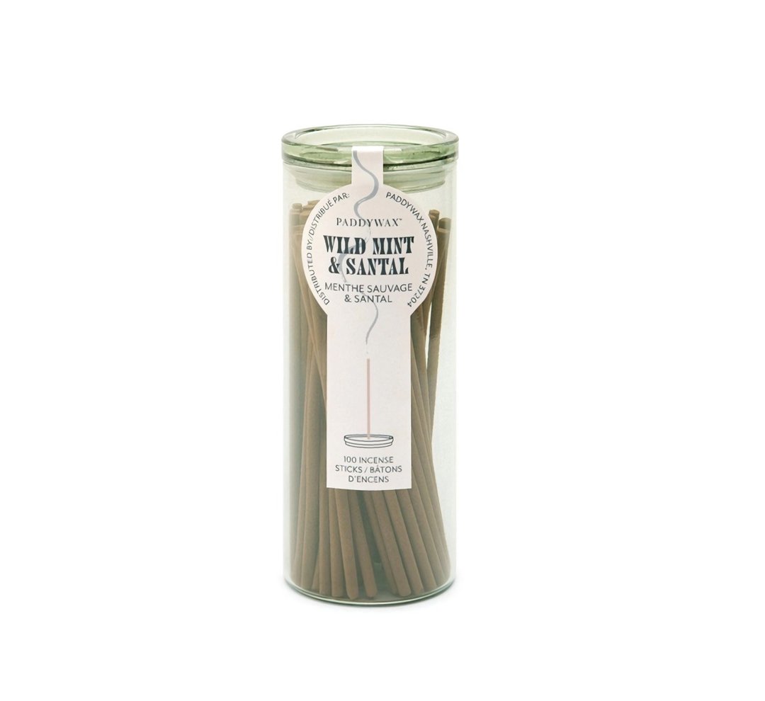 Paddywax Haze Incense Wild Mint + Santal薄荷檀香天然线香组 - 香薰/精油/线香 - 其他材质 绿色