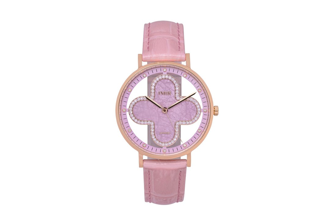 IMIR 璀璨 | 紫金石 玫瑰金壳 皮带(36mm) - 女表 - 不锈钢 