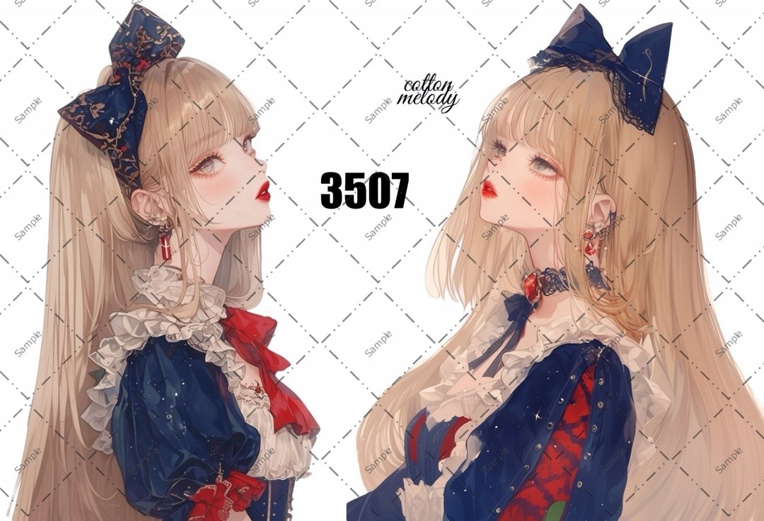 original sticker no.3507 人物贴纸 原创贴纸 原创人物贴纸 装饰贴纸 cotton melody - 贴纸 - 纸 