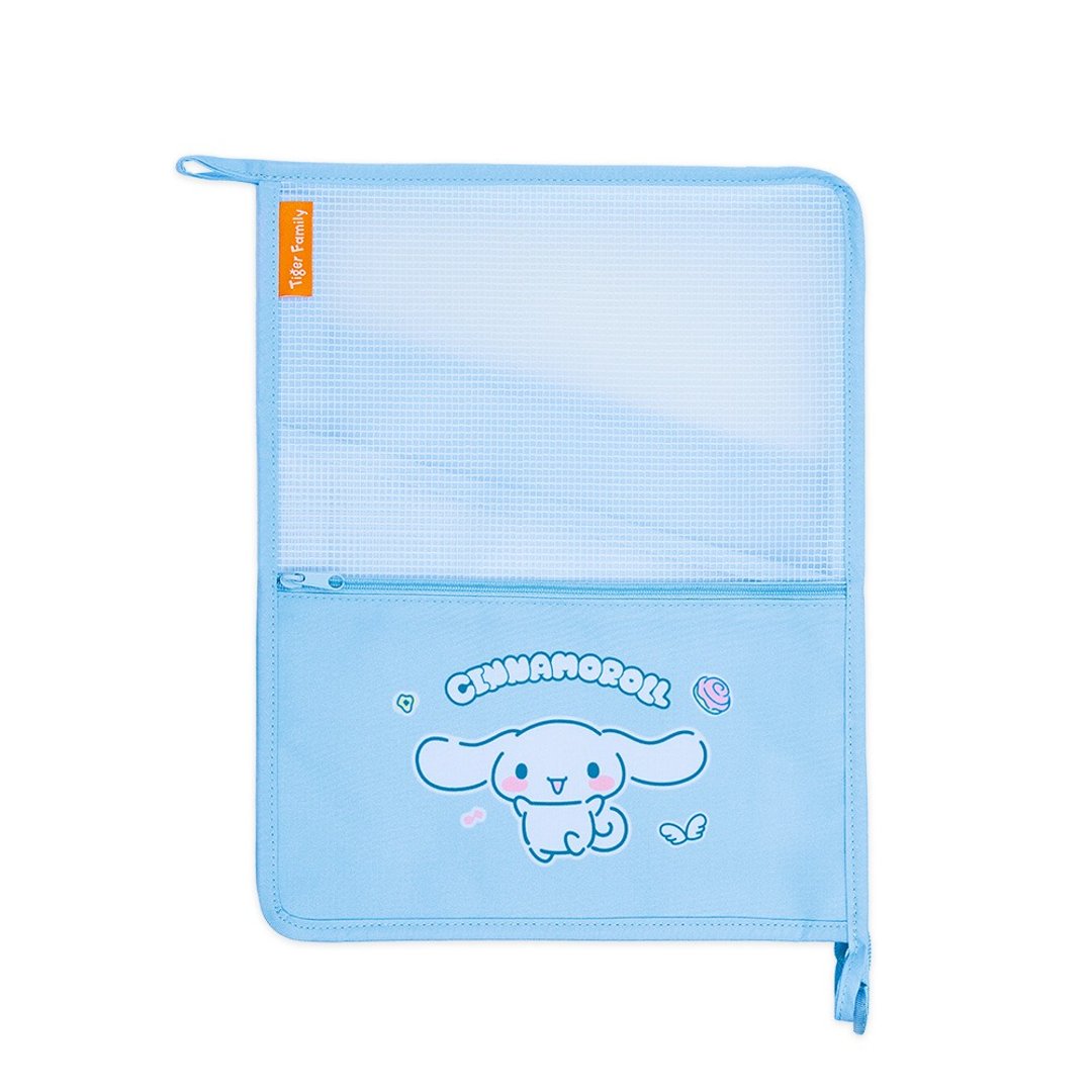 新品 三丽鸥联名 A4 L 型开口功课袋/文件袋 - 大耳狗 - 文件夹/资料夹 - 聚酯纤维 蓝色