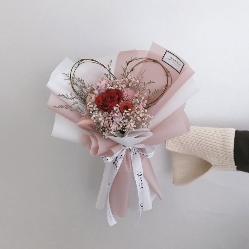 情人节花束 毕业花束 生日礼物 母亲节花束 缤纷永生花 韩式绑花 - 干燥花/捧花 - 植物．花 多色