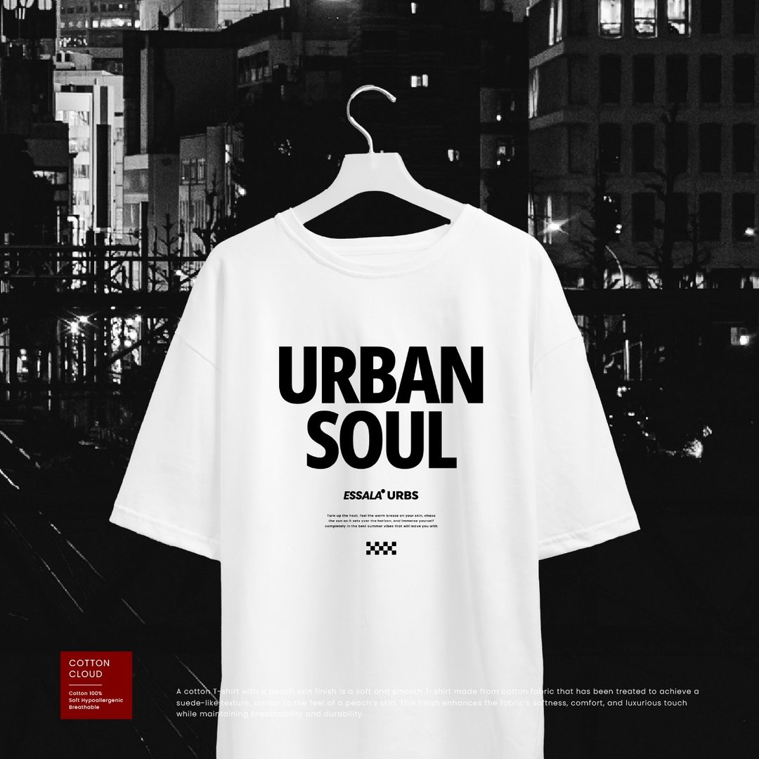 Essala 宽松版型 T-Shirt (M) - 男装上衣/T 恤 - 棉 