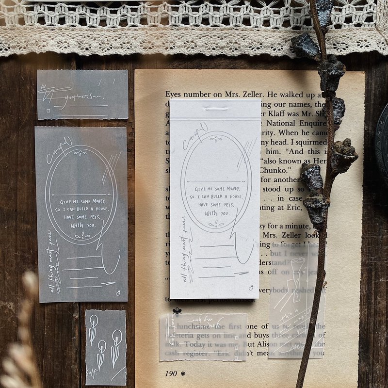 薄雾随笔 II - 描图纸本 - 便条纸/标签贴 - 纸 白色