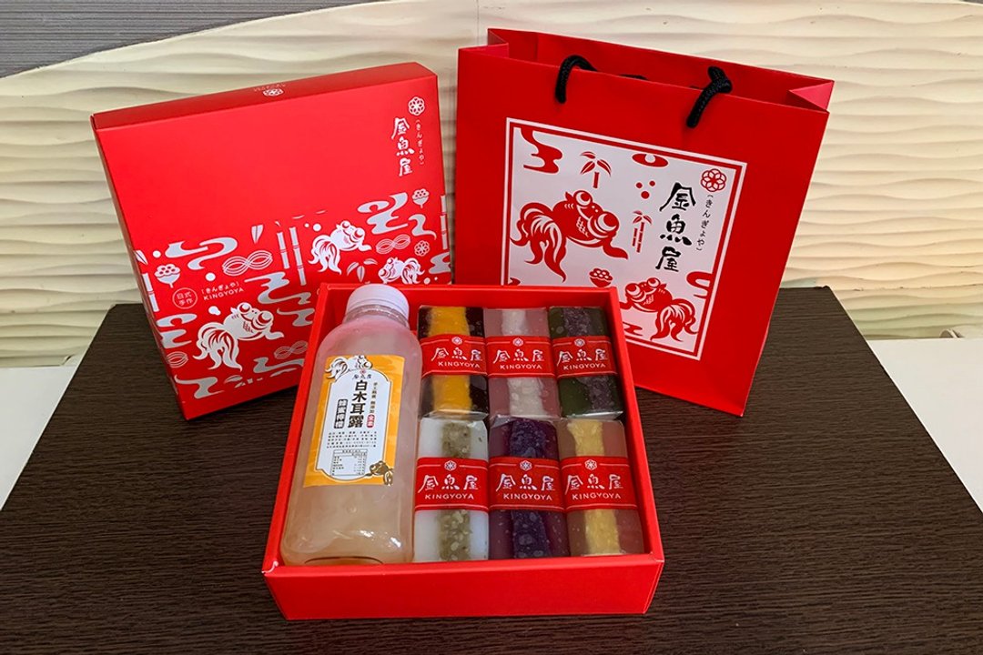 蜂蜜柠檬白木耳露 x 水晶糕礼盒 - 蛋糕/甜点 - 新鲜食材 红色