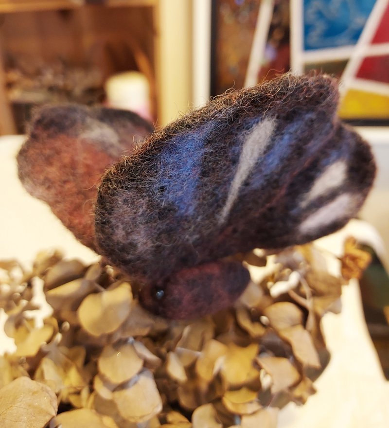 羊毛蝴蝶姊杰。摆件 - 摆饰 - 羊毛 多色