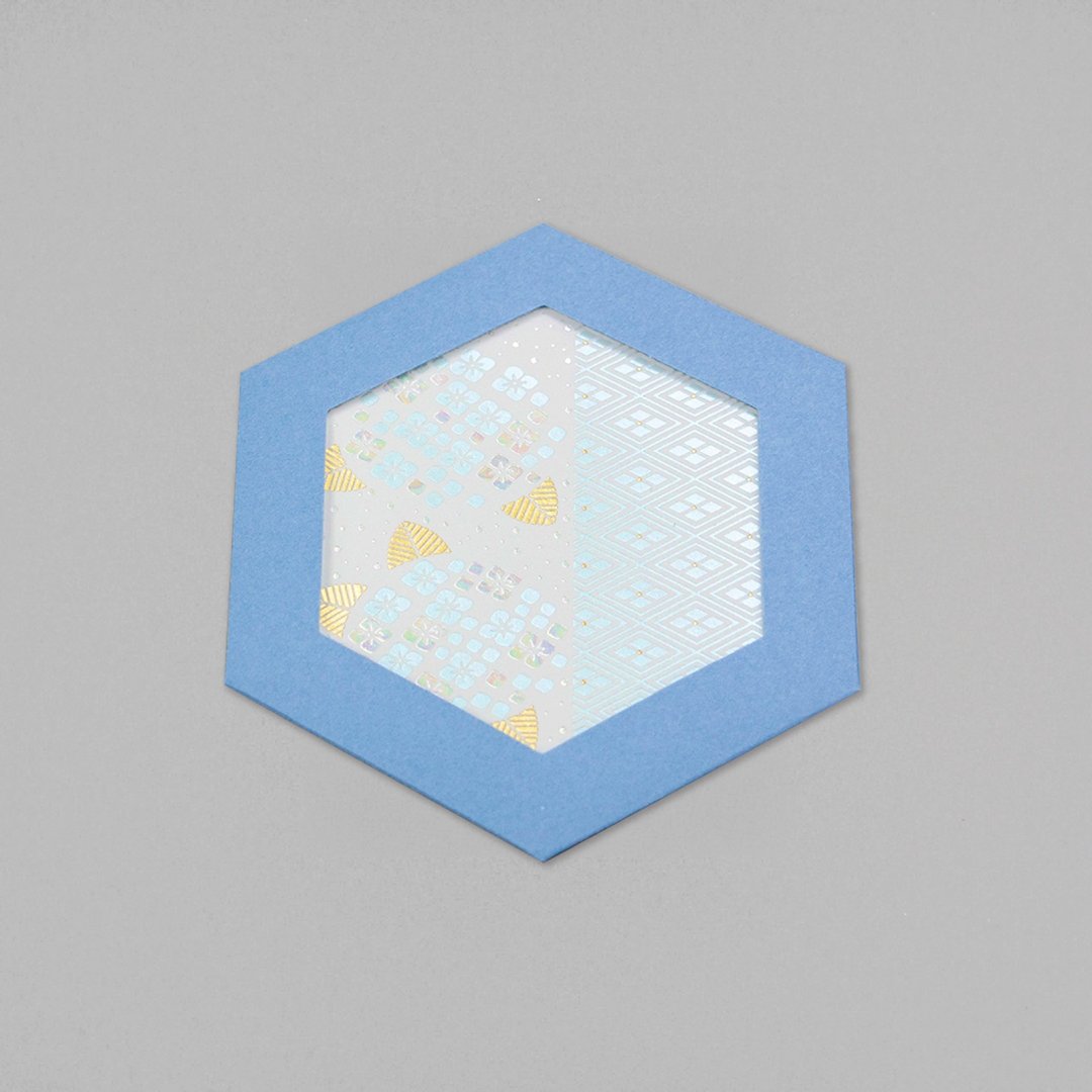 ROKKAKU CARD 大和抚子 绣球花 - 卡片/明信片 - 纸 多色