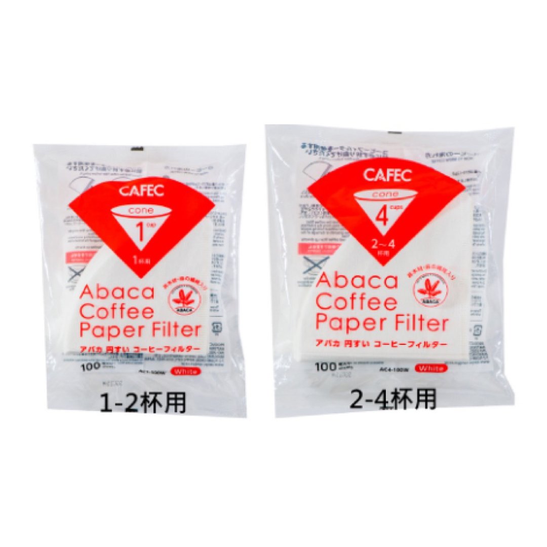 日本CAFEC 麻纤维酸素白色滤纸100张 / 共2款 - 咖啡壶/周边 - 纸 白色
