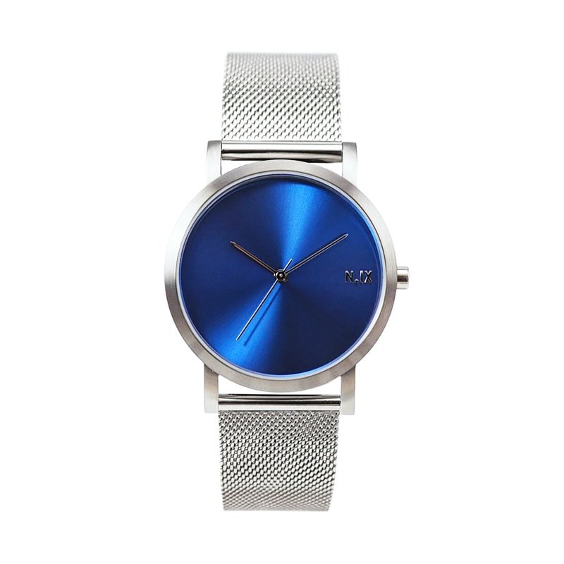 Minimal Watches: Metal Project Vol.02 - Bluesilver Mesh. - 女表 - 其他金属 蓝色