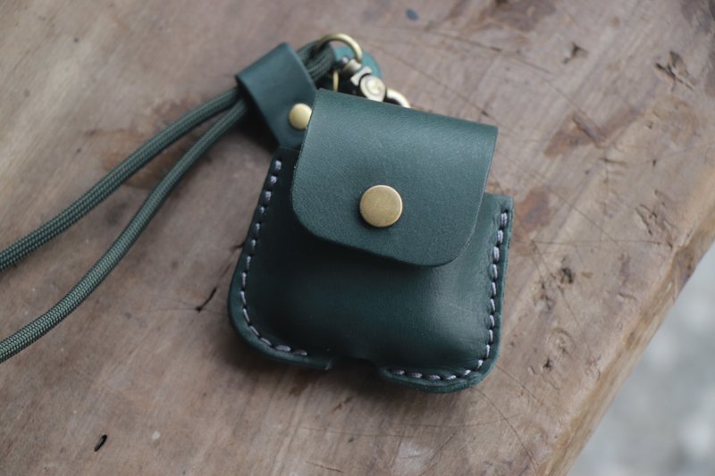 【已整合至新商品页】皮革Airpods保护套/Airpods皮套|绿色 - 耳机收纳 - 真皮 绿色