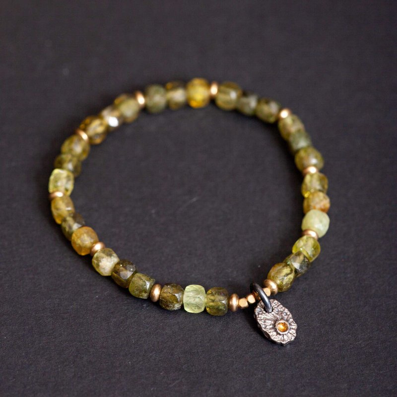 绿石榴石手链 - 手链/手环 - 半宝石 绿色