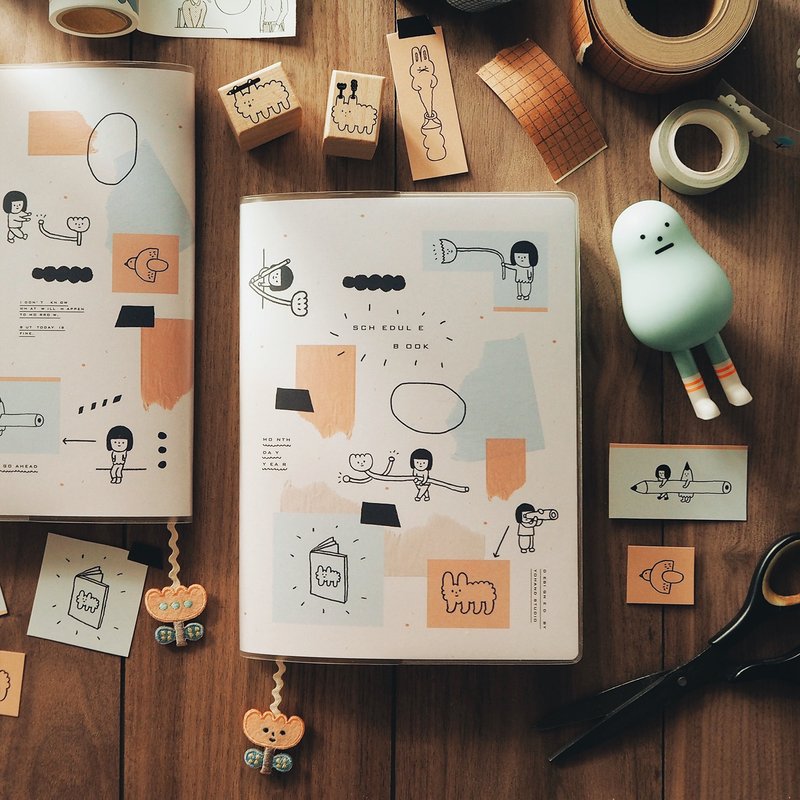 【小瑕疵版】一片一片 / 超人手帐#9 - 笔记本/手帐 - 纸 橘色