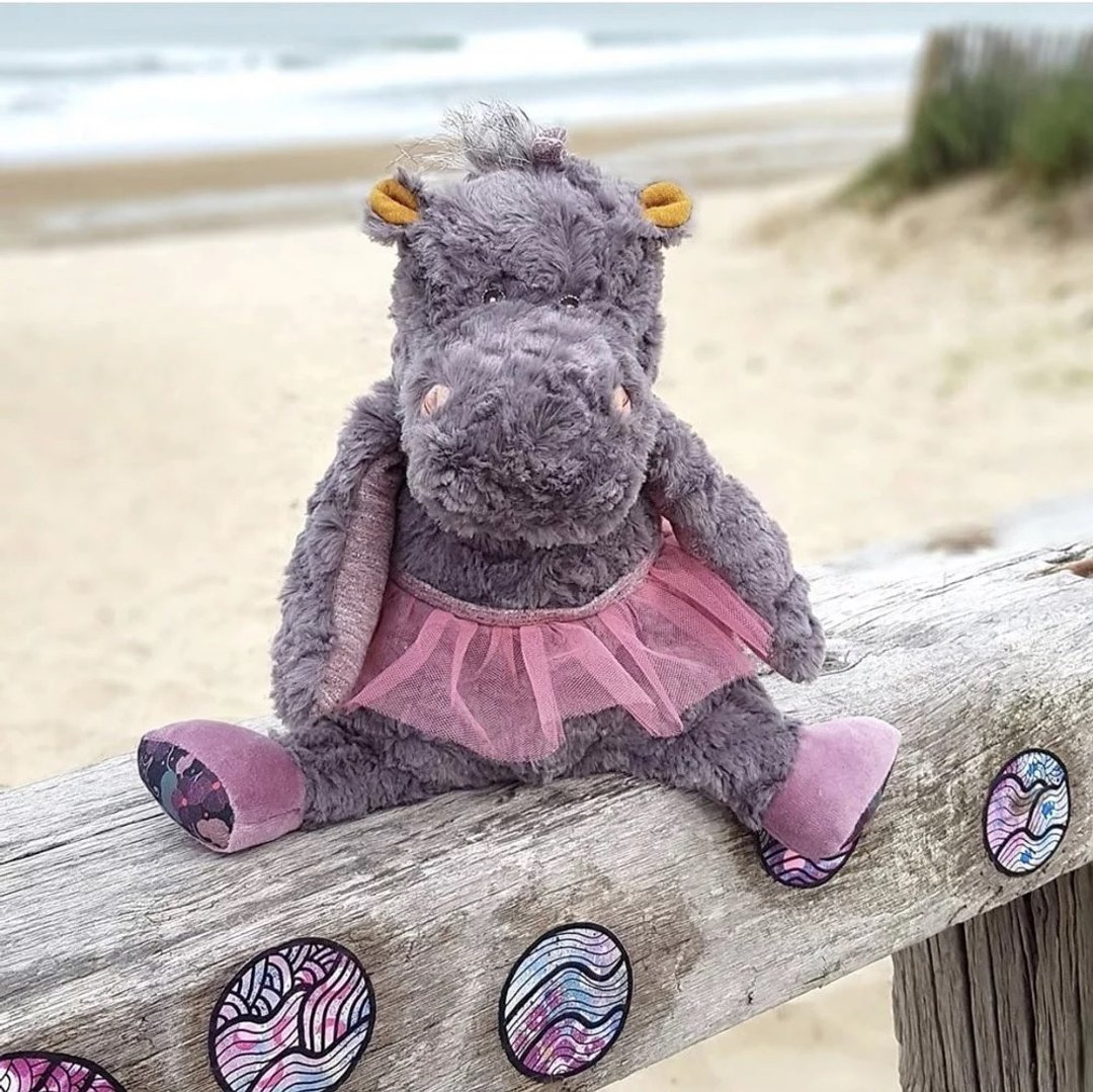 法国 Moulin Roty Bazar 童话河马玩偶 - 玩具/玩偶 - 其他材质 绿色