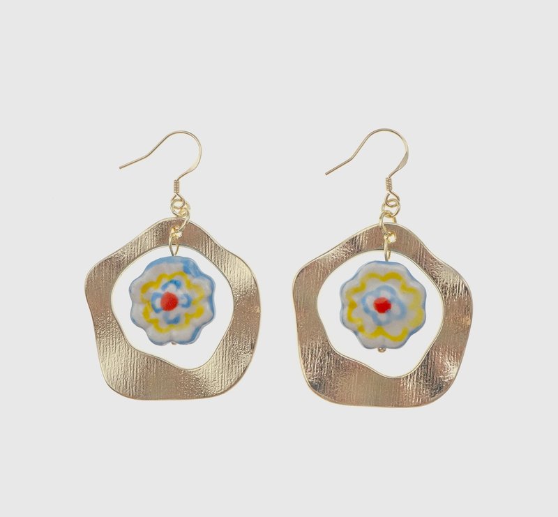 耳环 | Bloom Whisper 金霞花语 - 春日黄 - 耳环/耳夹 - 其他材质 多色