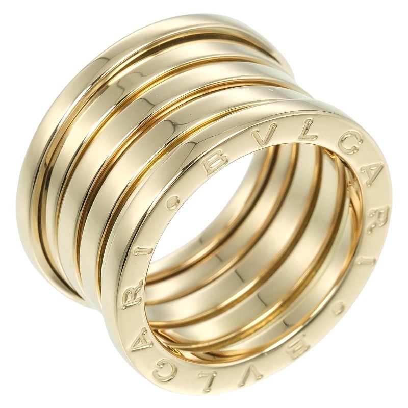 【日本直送】宝格丽 B.ZERO1 5环 10.5码戒指 B.Zero1 K18YG黄约11.1金【二手】A级 - 戒指 - 贵金属 金色