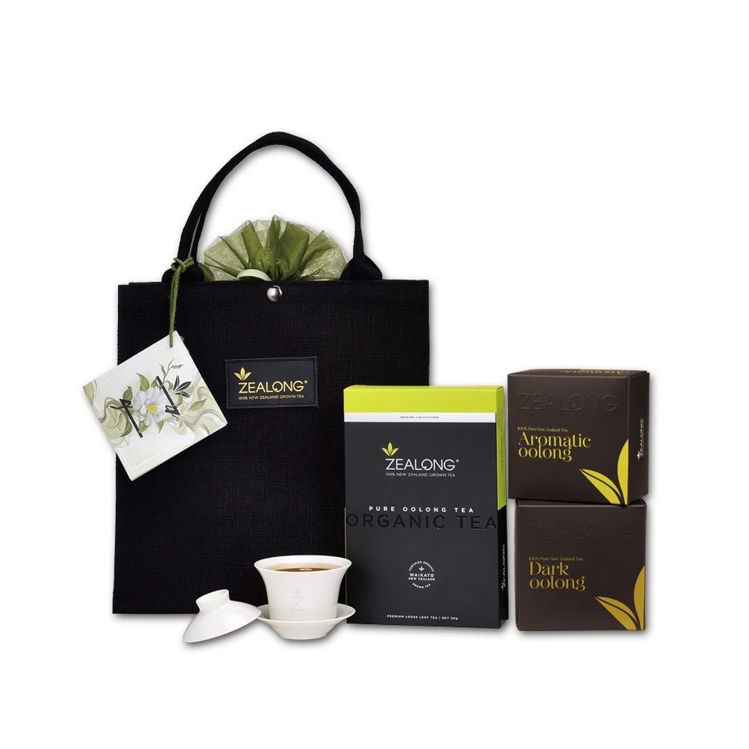 【雅玺经典茶礼 玺龙】有机茶平装 50g+ 乌龙茶茶包 8 入*2 盒 - 茶 - 其他材质 黑色