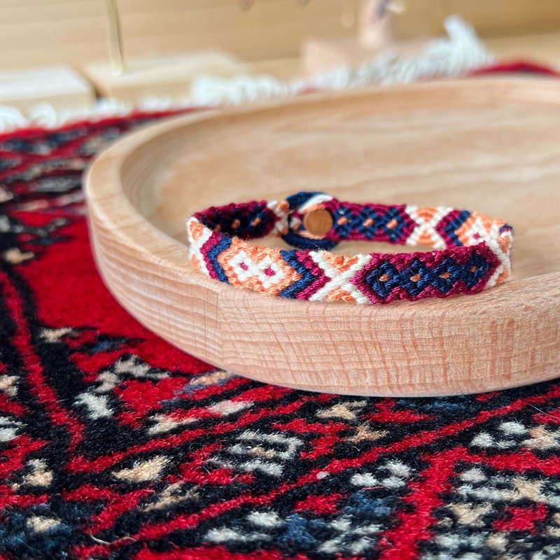 土耳其系列-编织手绳-民族风 | Hali-A04 - 手链/手环 - 绣线 红色