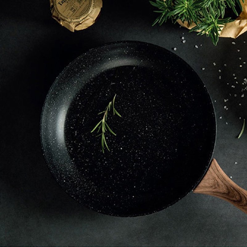 【Sambonet】意大利制 RockNRose不沾锅平底锅24cm-岩石黑 - 锅具/烤盘 - 其他金属 