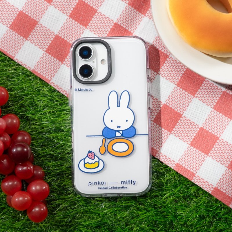 【Pinkoi x miffy70周年】Clear透明防摔手机壳-午茶时光 - 手机壳/手机套 - 塑料 透明