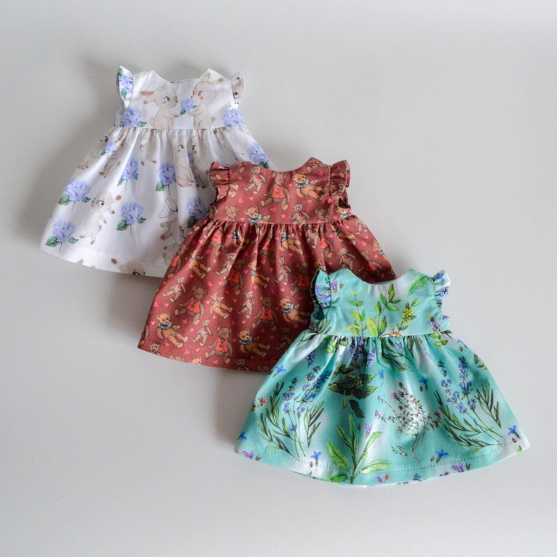 Ready to ship dress for waldorf doll 12inches (30cm) - Baby doll clothes - 玩具/玩偶 - 棉．麻 