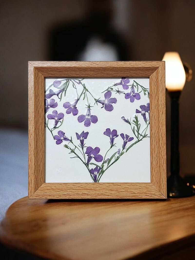 手作押花LED小夜灯 | 疗愈花影触控小夜灯 l 窗花系列2 - 灯具/灯饰 - 木头 多色