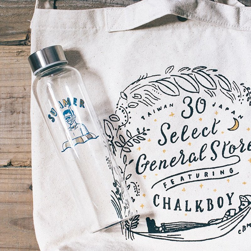 High High随身玻璃瓶组(随身瓶+单车包） - 水瓶/水壶 - 玻璃 透明