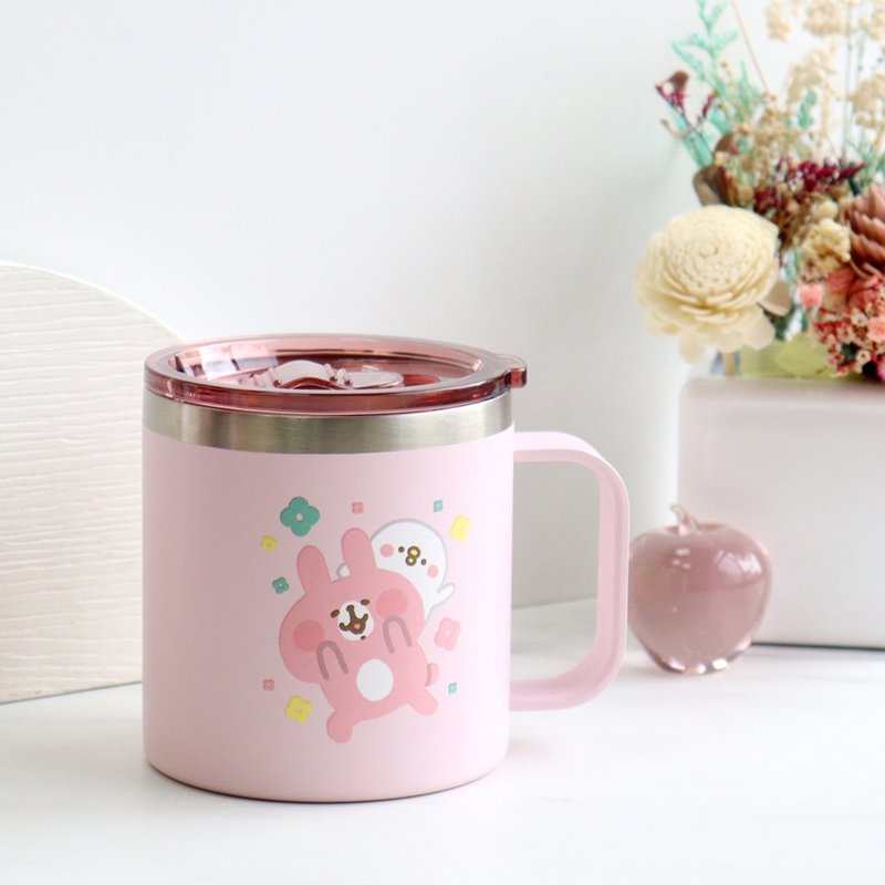 【卡娜赫拉的小动物】不锈钢真空保温保冷杯/办公杯-500ml - 保温瓶/保温杯 - 不锈钢 粉红色