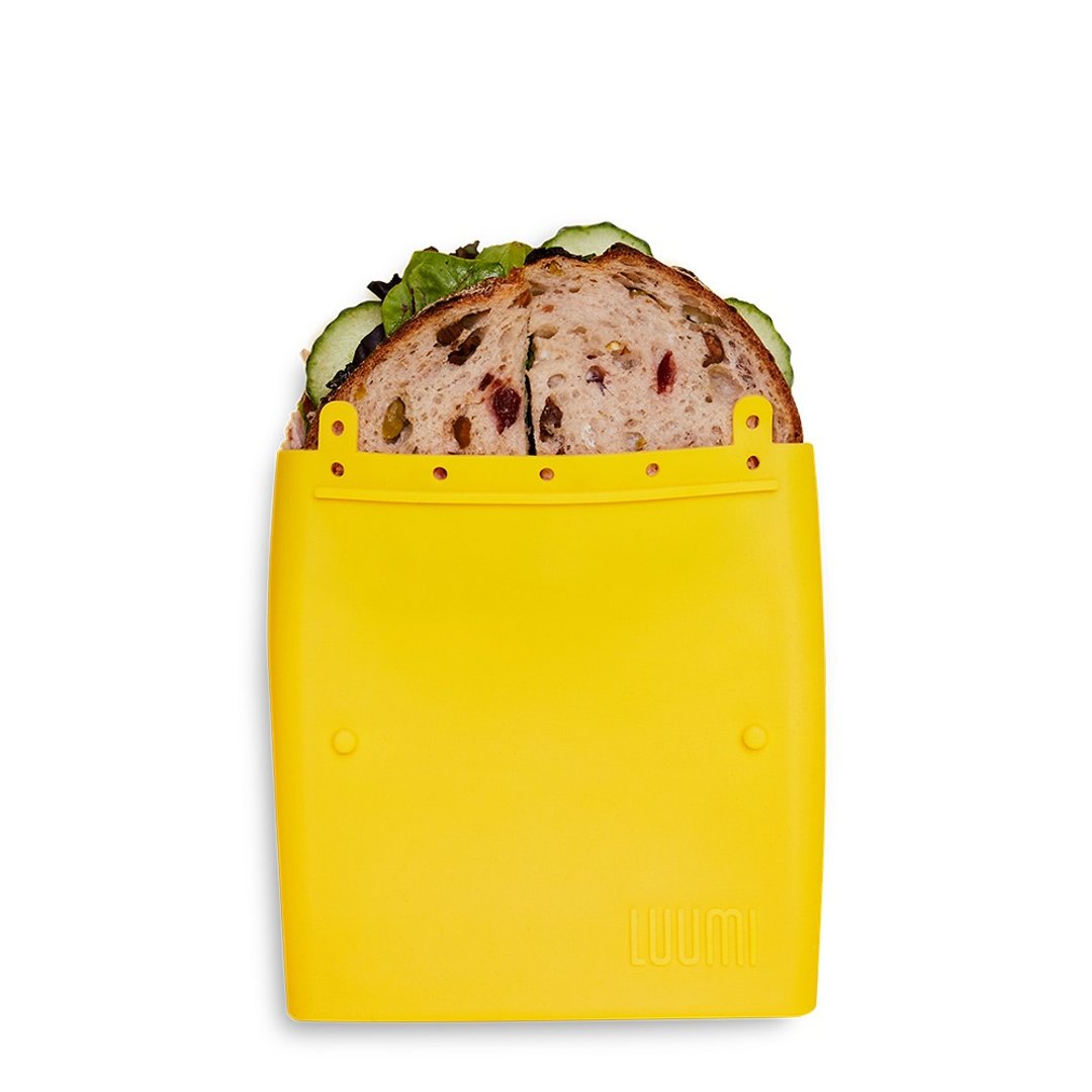 加拿大LUUMI BAG 轻食带 黄 - 便当盒/饭盒 - 硅胶 黄色