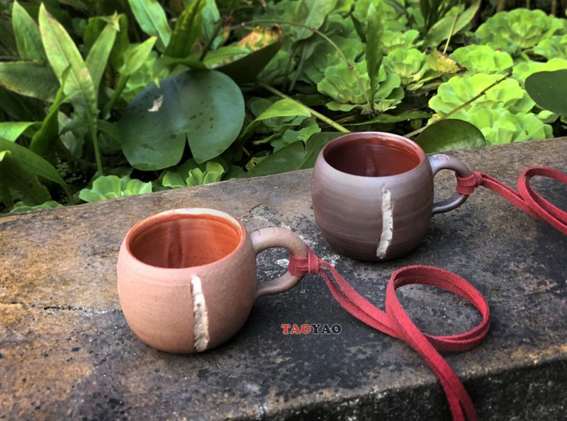 咖豆杯/咖豆品评杯 | 浅/深烘焙二件一组 | 再送收纳束口包 - 咖啡杯/马克杯 - 陶 咖啡色