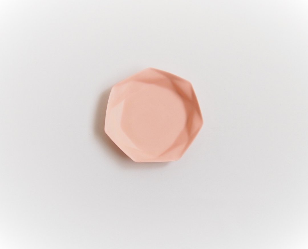origami smallplate orange - 酒杯/酒器 - 陶 橘色